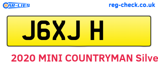 J6XJH are the vehicle registration plates.