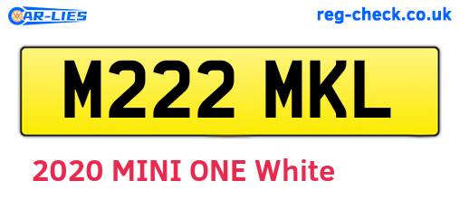 M222MKL are the vehicle registration plates.