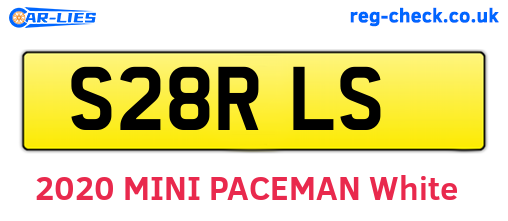 S28RLS are the vehicle registration plates.