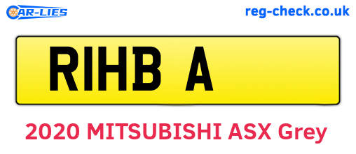 R1HBA are the vehicle registration plates.