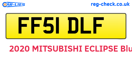 FF51DLF are the vehicle registration plates.