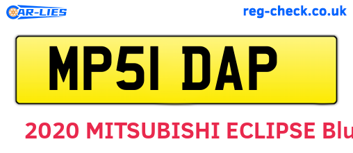 MP51DAP are the vehicle registration plates.