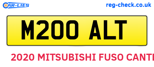 M200ALT are the vehicle registration plates.