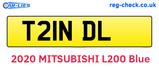 T21NDL are the vehicle registration plates.