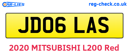 JD06LAS are the vehicle registration plates.