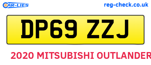 DP69ZZJ are the vehicle registration plates.