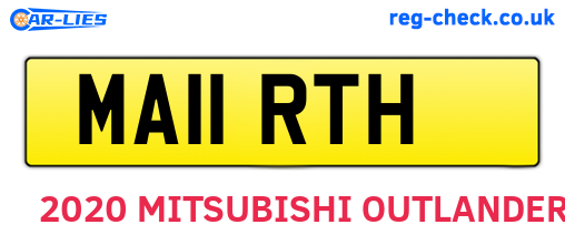MA11RTH are the vehicle registration plates.