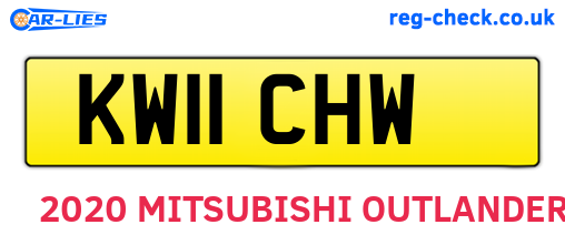 KW11CHW are the vehicle registration plates.