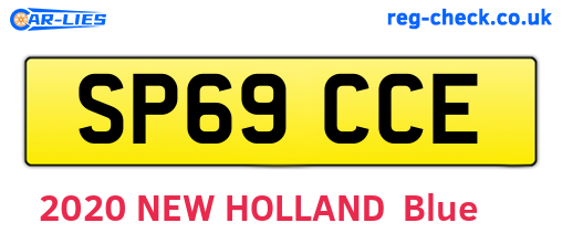 SP69CCE are the vehicle registration plates.