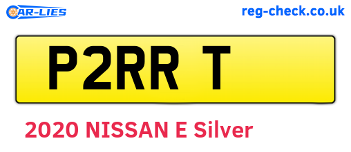 P2RRT are the vehicle registration plates.