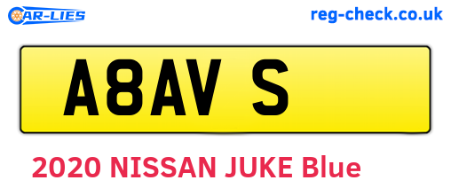 A8AVS are the vehicle registration plates.