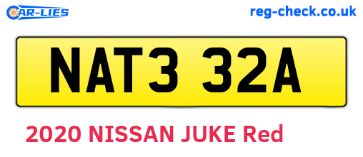 NAT332A are the vehicle registration plates.