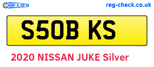 S50BKS are the vehicle registration plates.