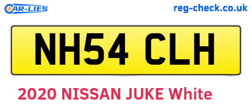 NH54CLH are the vehicle registration plates.