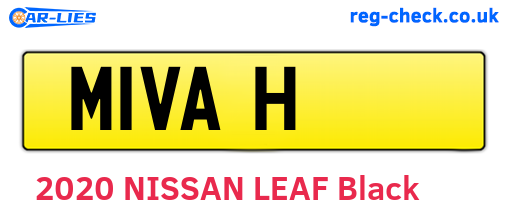 M1VAH are the vehicle registration plates.