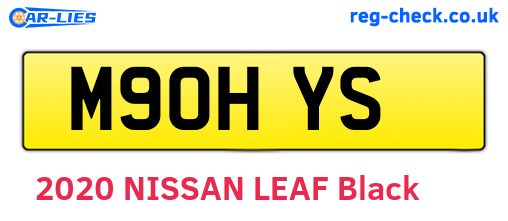 M90HYS are the vehicle registration plates.