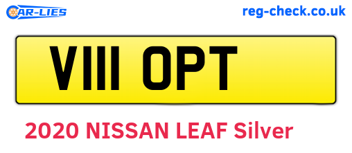V111OPT are the vehicle registration plates.