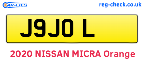 J9JOL are the vehicle registration plates.