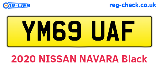 YM69UAF are the vehicle registration plates.