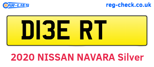 D13ERT are the vehicle registration plates.