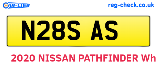 N28SAS are the vehicle registration plates.