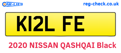 K12LFE are the vehicle registration plates.
