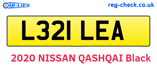 L321LEA are the vehicle registration plates.