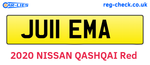 JU11EMA are the vehicle registration plates.