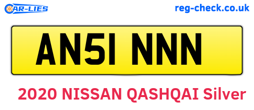 AN51NNN are the vehicle registration plates.