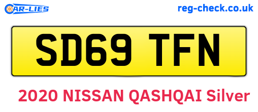 SD69TFN are the vehicle registration plates.