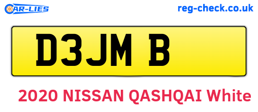 D3JMB are the vehicle registration plates.