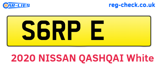S6RPE are the vehicle registration plates.