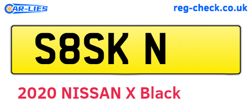 S8SKN are the vehicle registration plates.