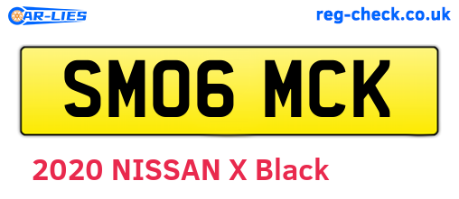 SM06MCK are the vehicle registration plates.