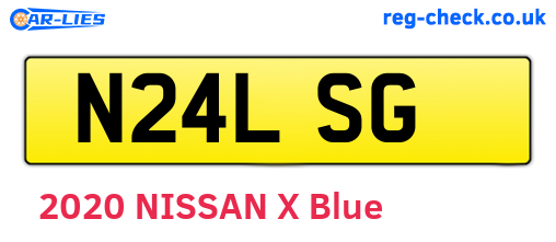 N24LSG are the vehicle registration plates.