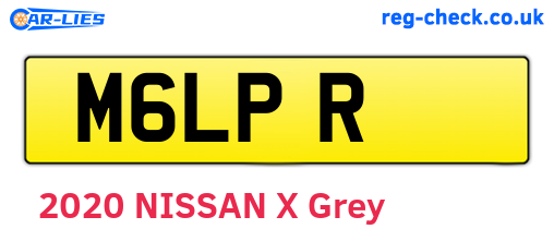 M6LPR are the vehicle registration plates.