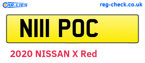 N111POC are the vehicle registration plates.