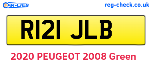 R121JLB are the vehicle registration plates.