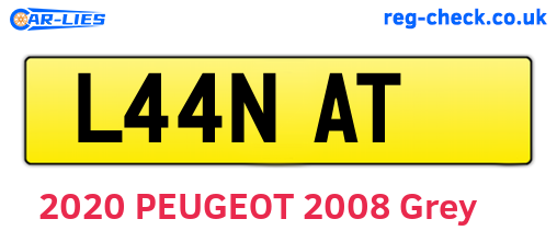 L44NAT are the vehicle registration plates.