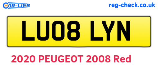 LU08LYN are the vehicle registration plates.