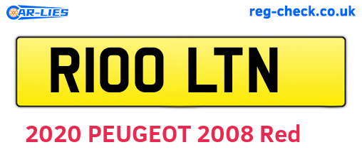 R100LTN are the vehicle registration plates.
