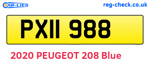 PXI1988 are the vehicle registration plates.
