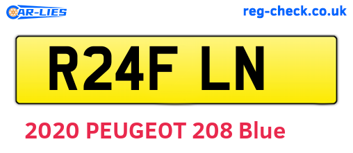 R24FLN are the vehicle registration plates.