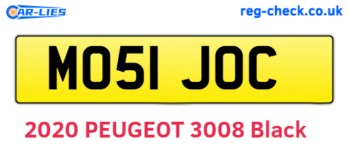 MO51JOC are the vehicle registration plates.