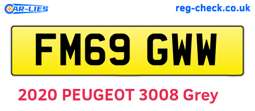 FM69GWW are the vehicle registration plates.