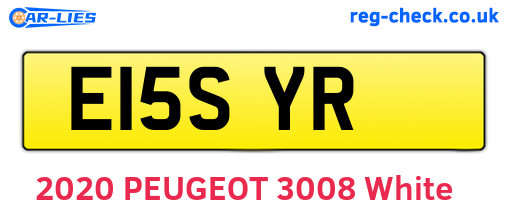 E15SYR are the vehicle registration plates.