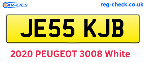 JE55KJB are the vehicle registration plates.