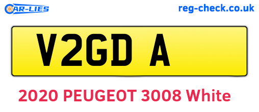 V2GDA are the vehicle registration plates.