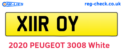 X11ROY are the vehicle registration plates.