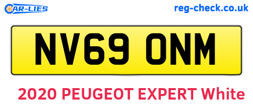 NV69ONM are the vehicle registration plates.